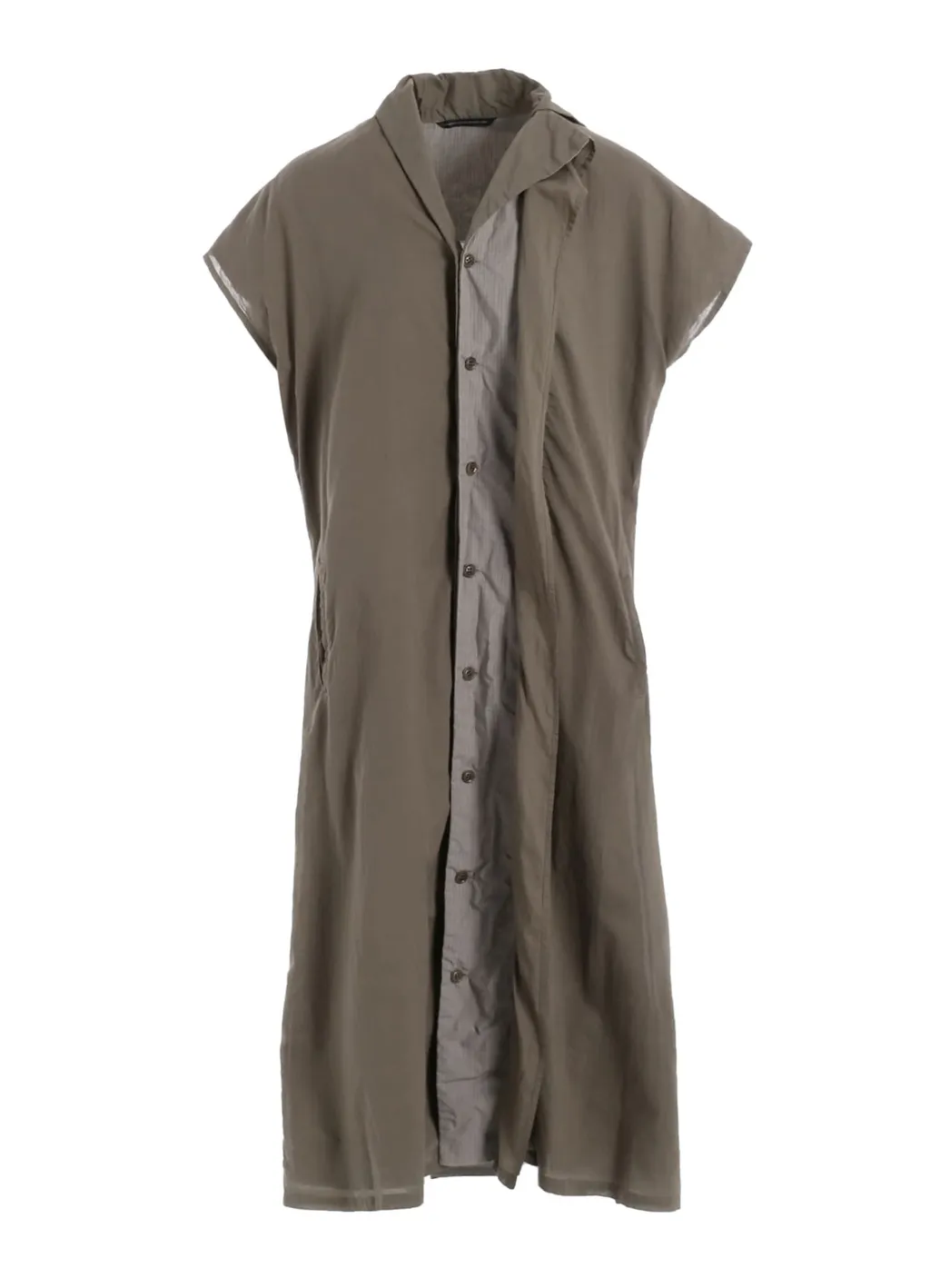 Cotton Lawn Garment Dye French Sleeve Dress