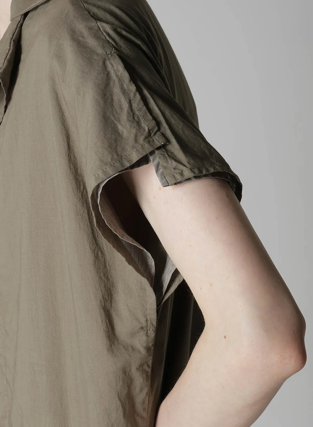 Cotton Lawn Garment Dye French Sleeve Dress