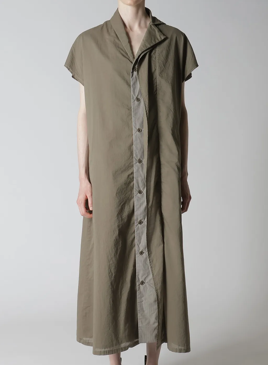 Cotton Lawn Garment Dye French Sleeve Dress
