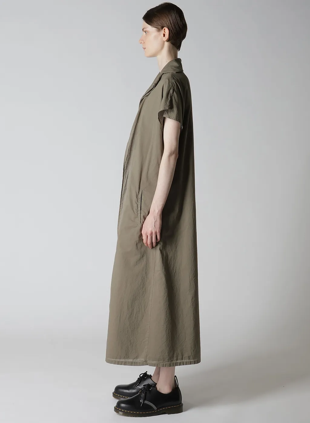 Cotton Lawn Garment Dye French Sleeve Dress