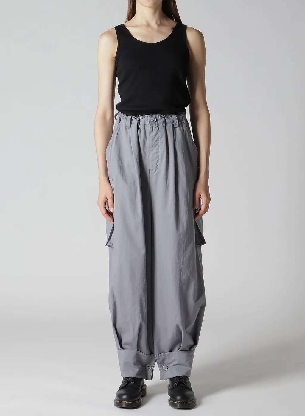 Cotton Lawn Garment Dye Khem Cuffs Cargo Pants