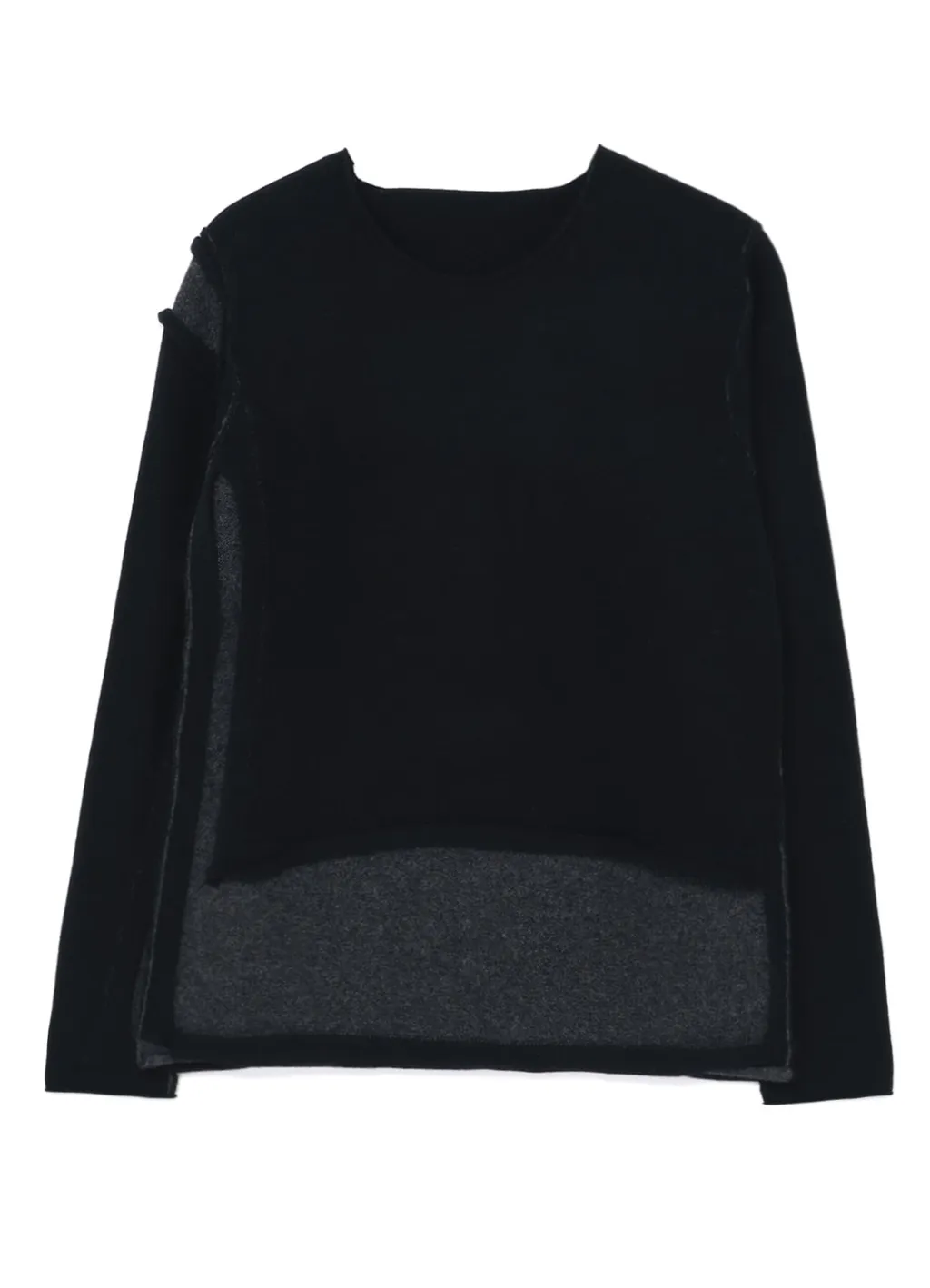 Wool Blend Ripped Detail Pullover