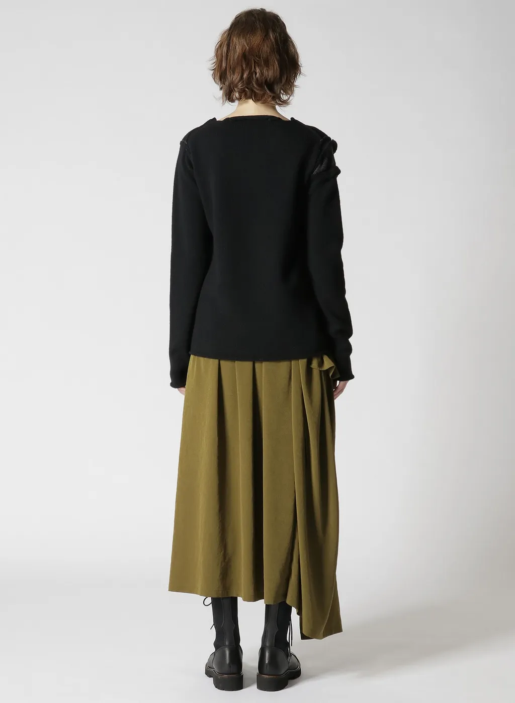 Wool Blend Ripped Detail Pullover