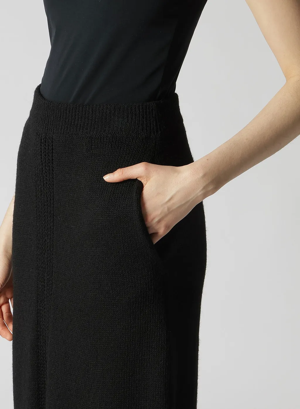 Shetland Flare Knit Skirt