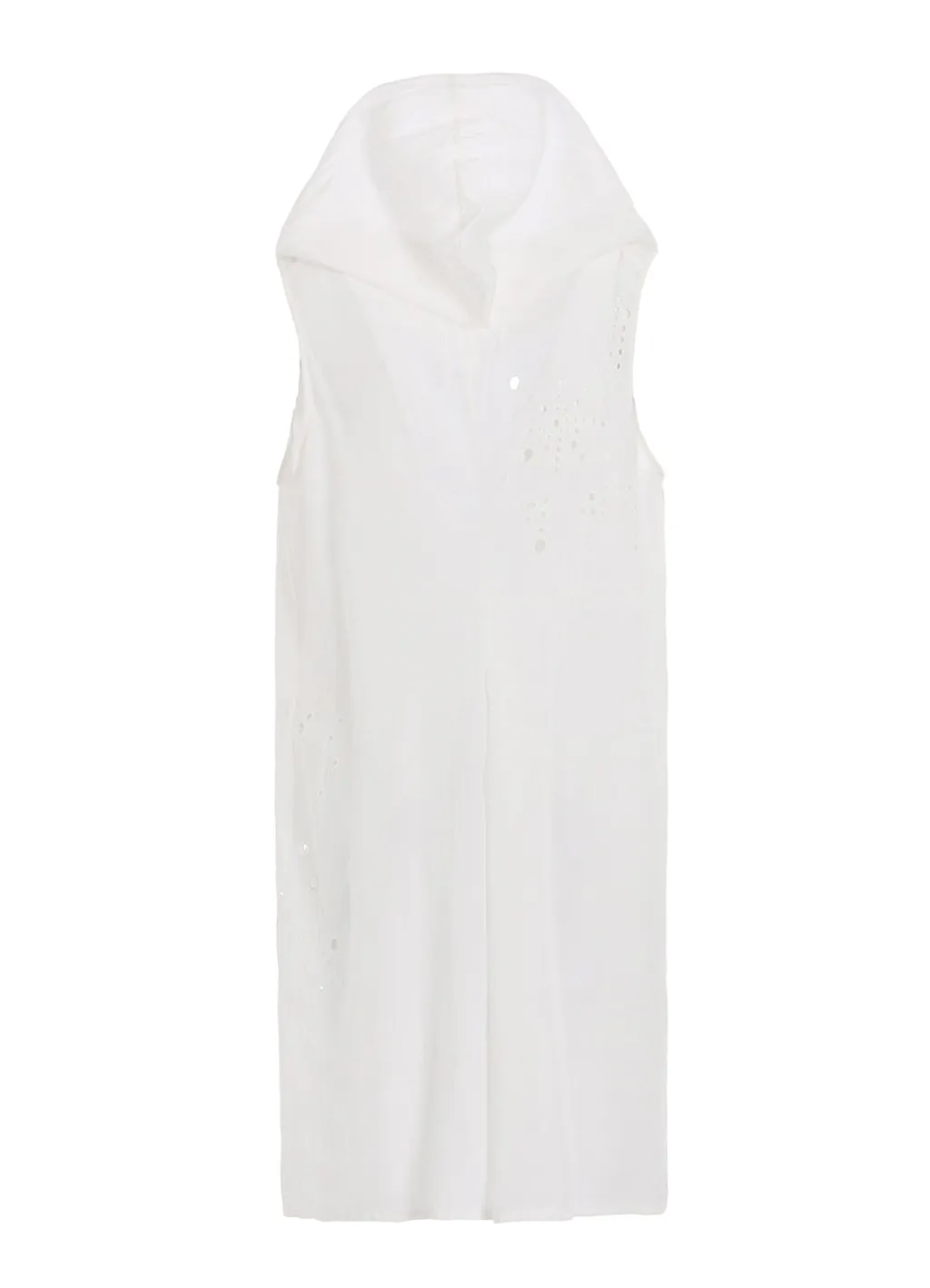 Cupro/Dungaree Baller Lace Hoodie Vest