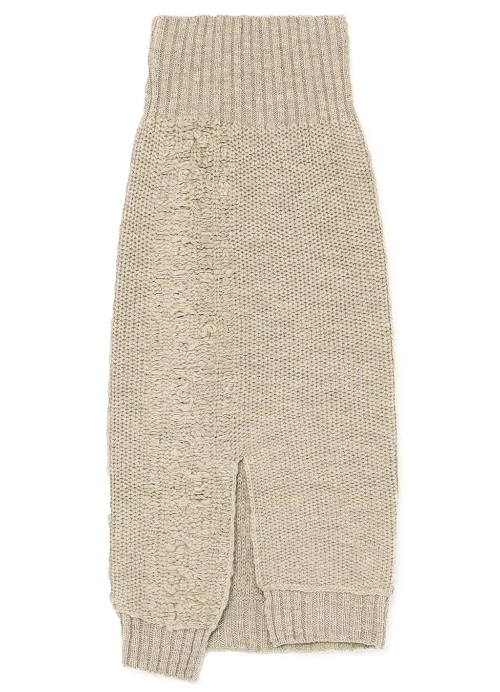 3G Tuck Robe Pattern Back Slit Skirt