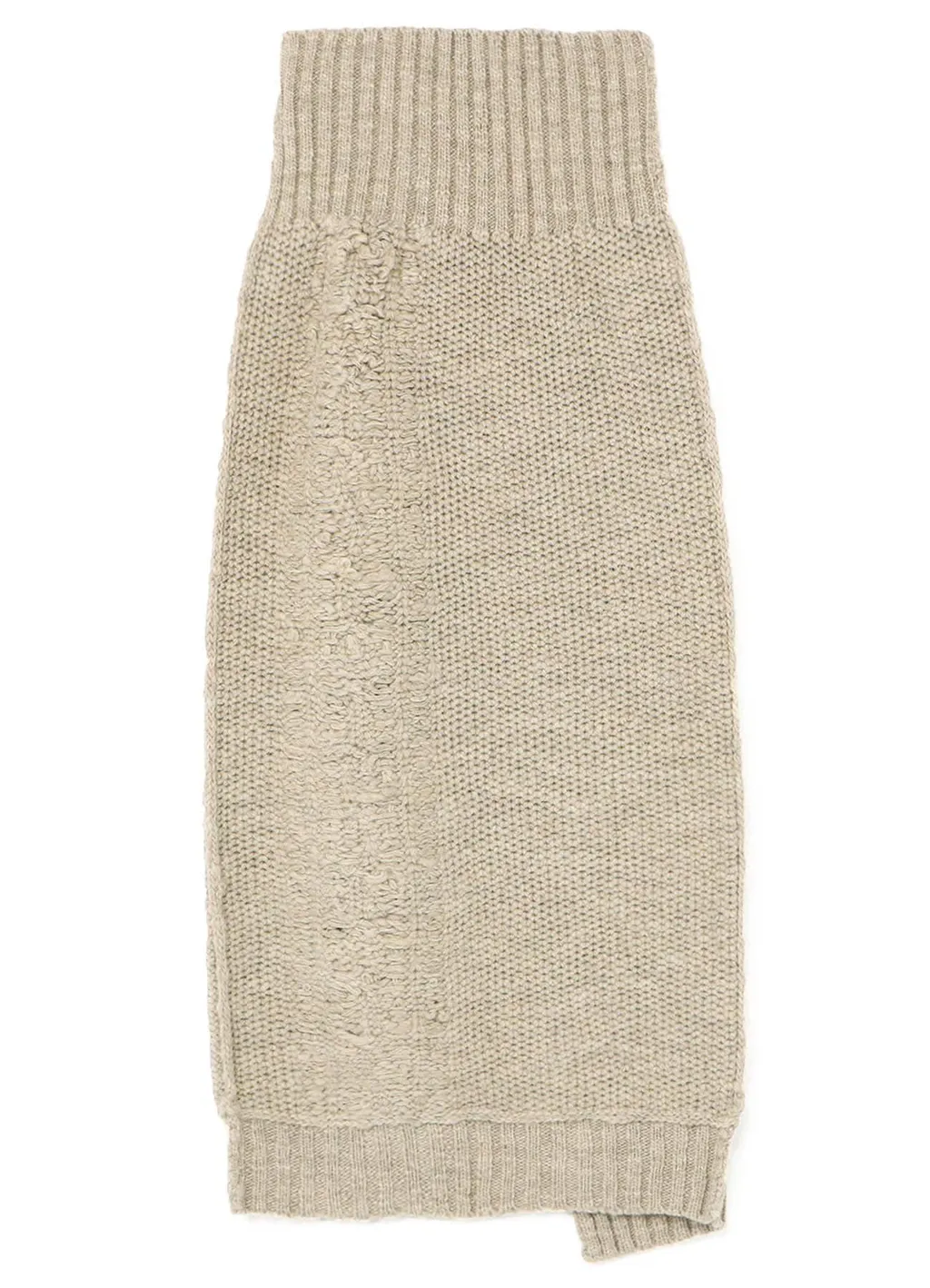 3G Tuck Robe Pattern Back Slit Skirt