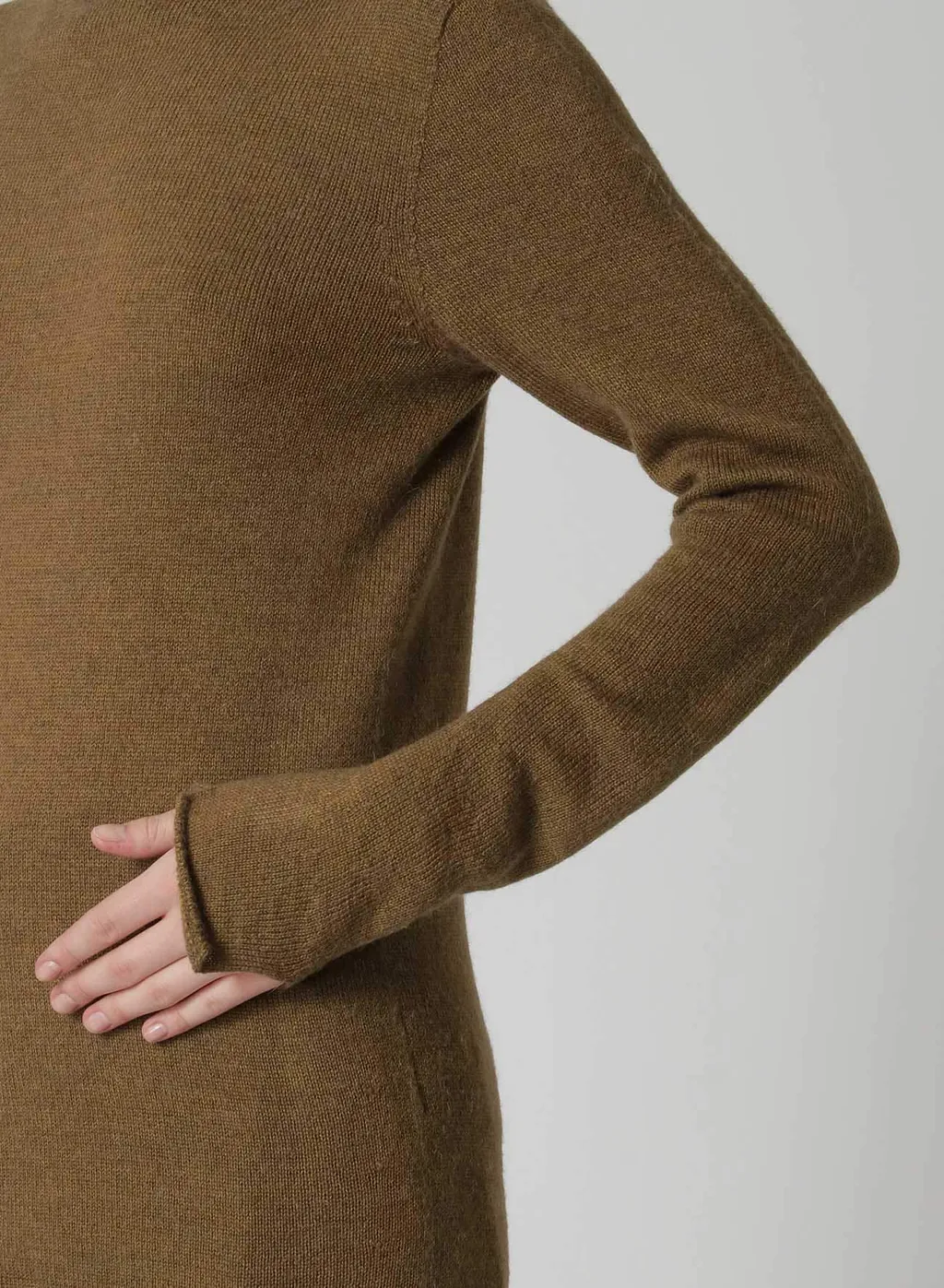 Alpaca Blend Drapey Sleeve Turtleneck
