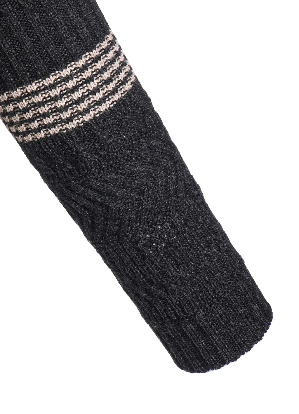 Wool Rib High Neck Pullover