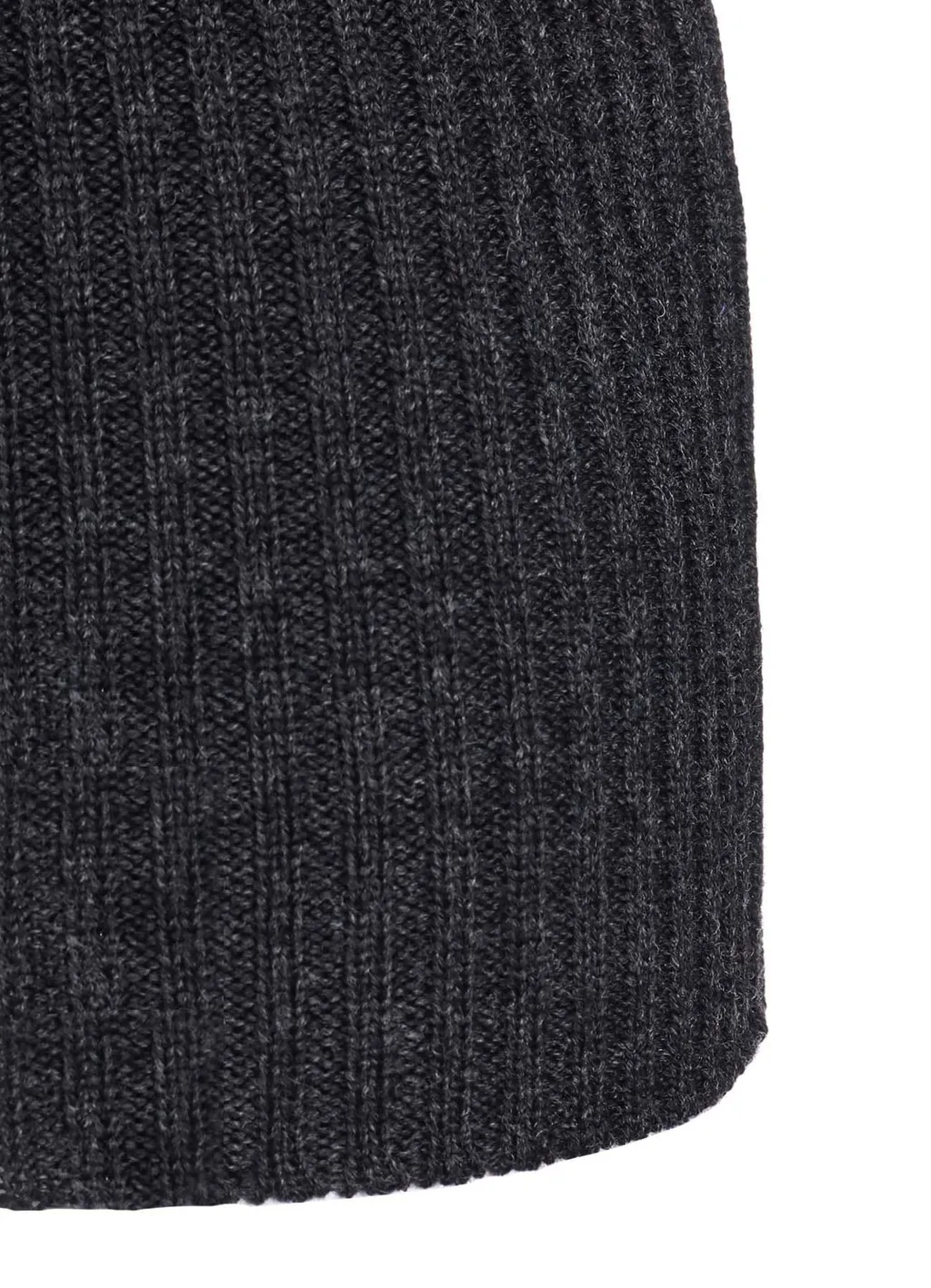 Wool Rib High Neck Pullover