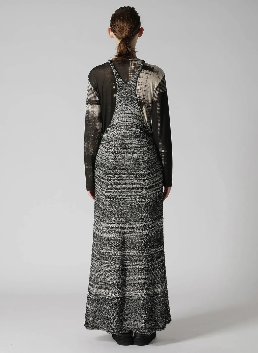 Curly Yarn Sleeveless Dress With Side Pockets