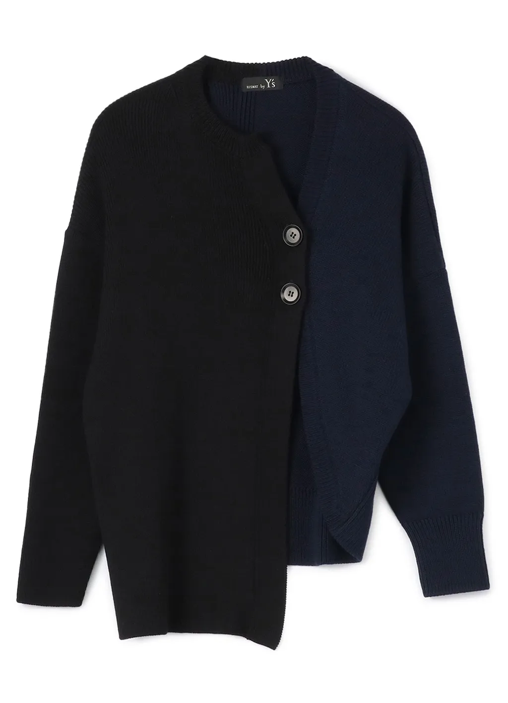 1/55C/5G2P Plain Stitch + Rib Lf Coloured Long Sleeve Cardigan