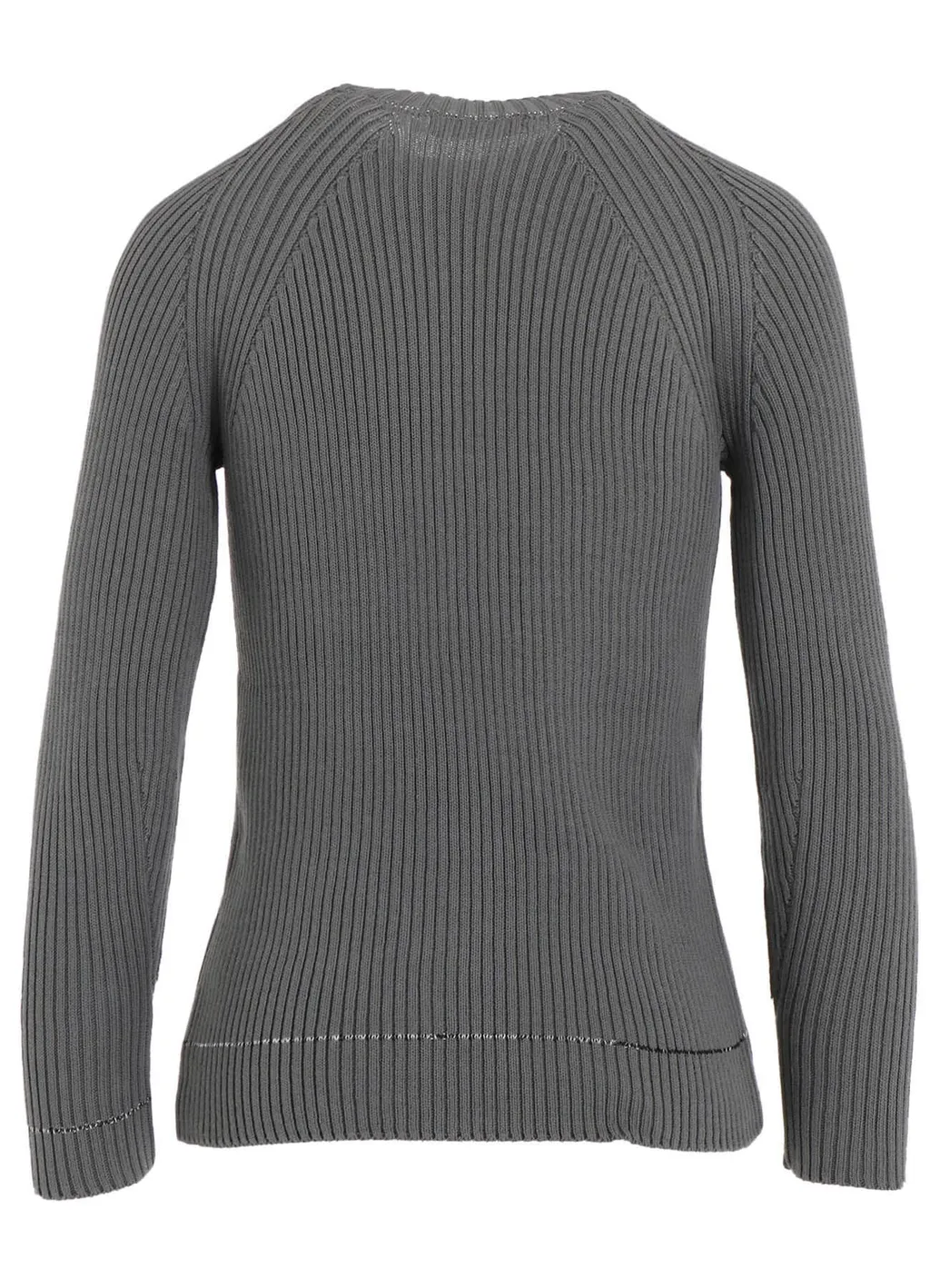 Rib Stitch Twisted Long Sleeve Rib Pullover