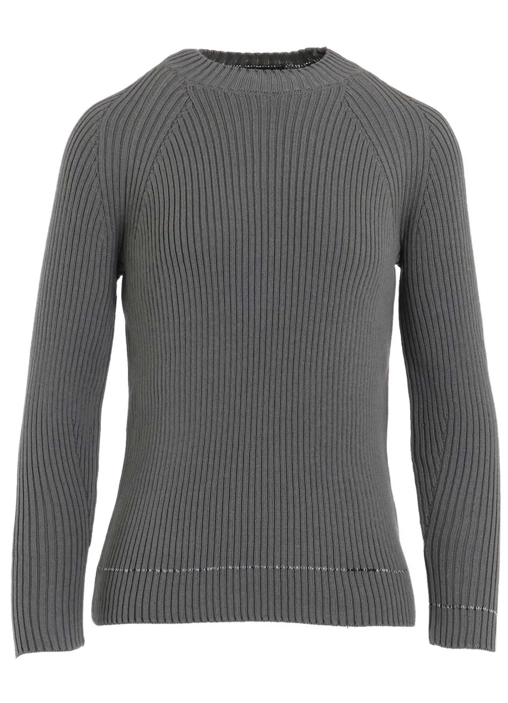 Rib Stitch Twisted Long Sleeve Rib Pullover