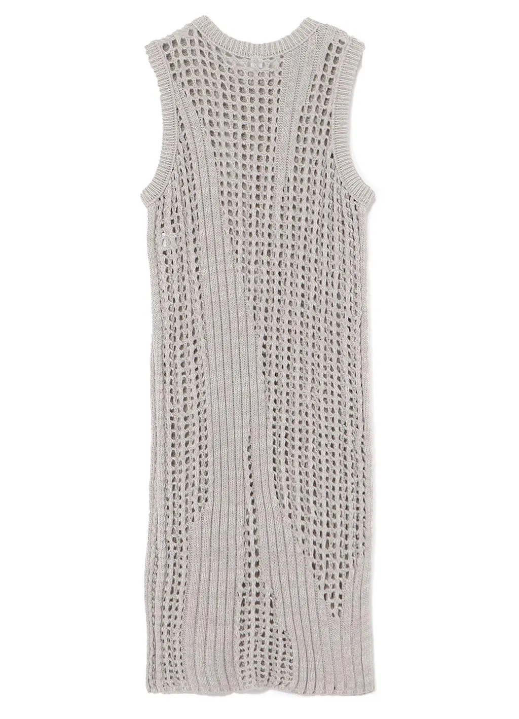 Rib Mesh Sleeveless Dress