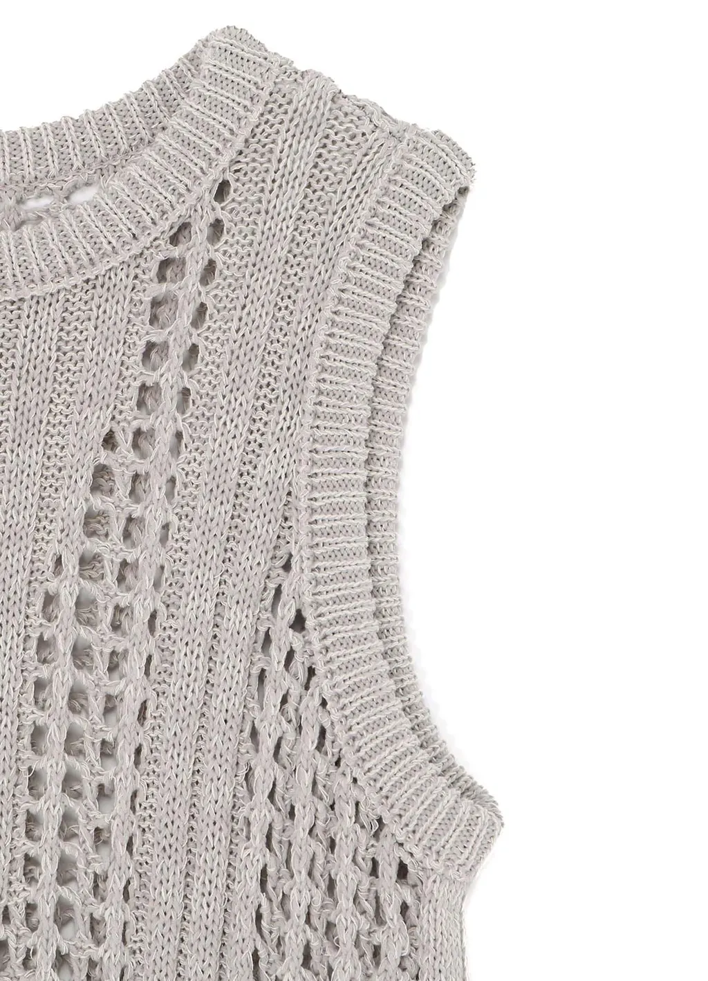 Rib Mesh Sleeveless Dress
