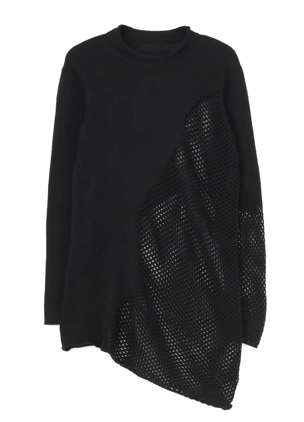 Plain Stitch X Lace Long Knit
