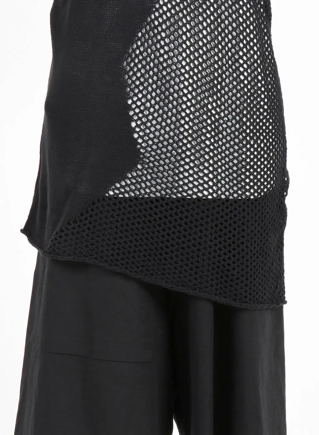 Plain Stitch X Lace Long Knit