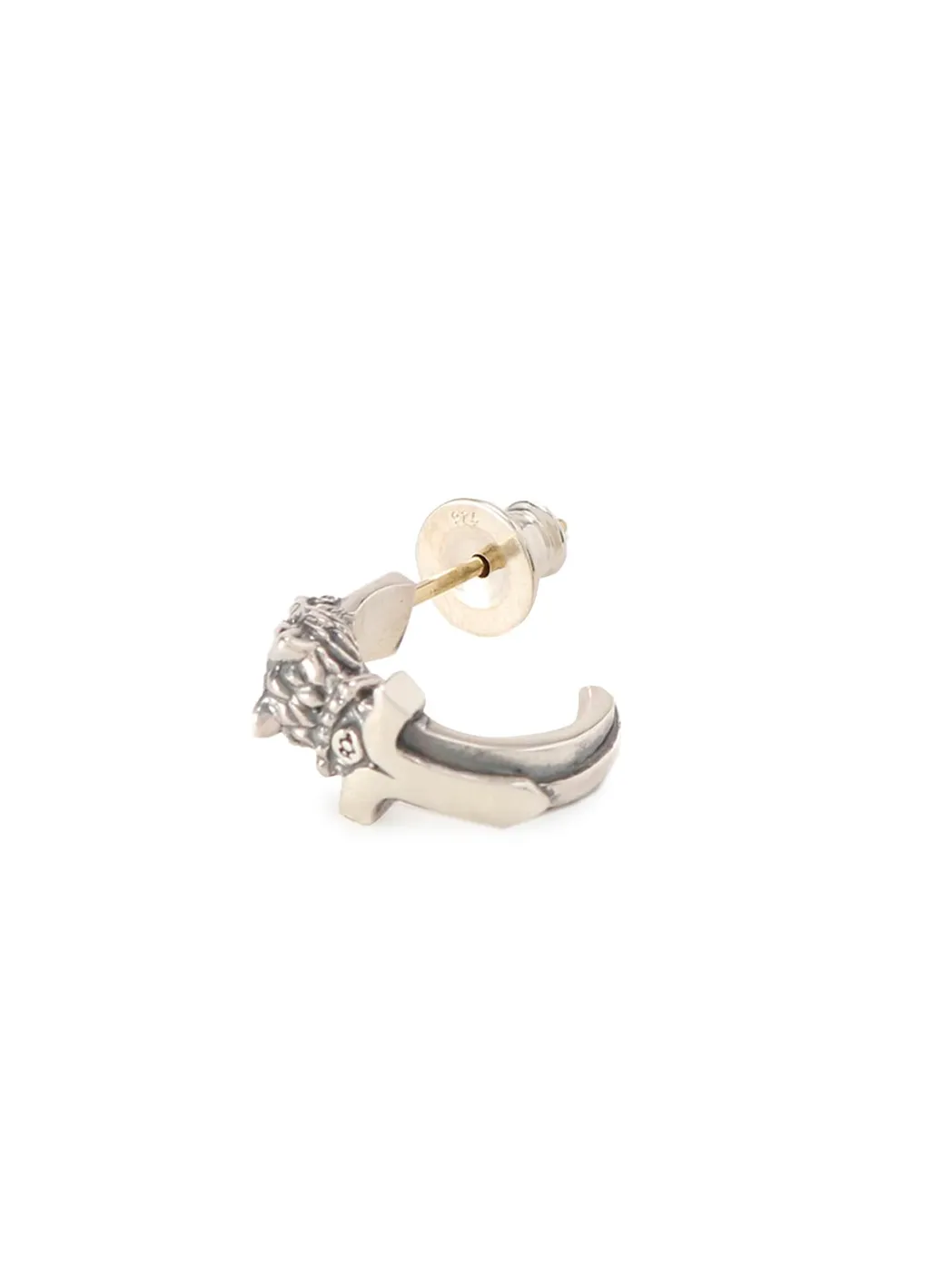 Silver 950 Wolf Dagger Pierce
