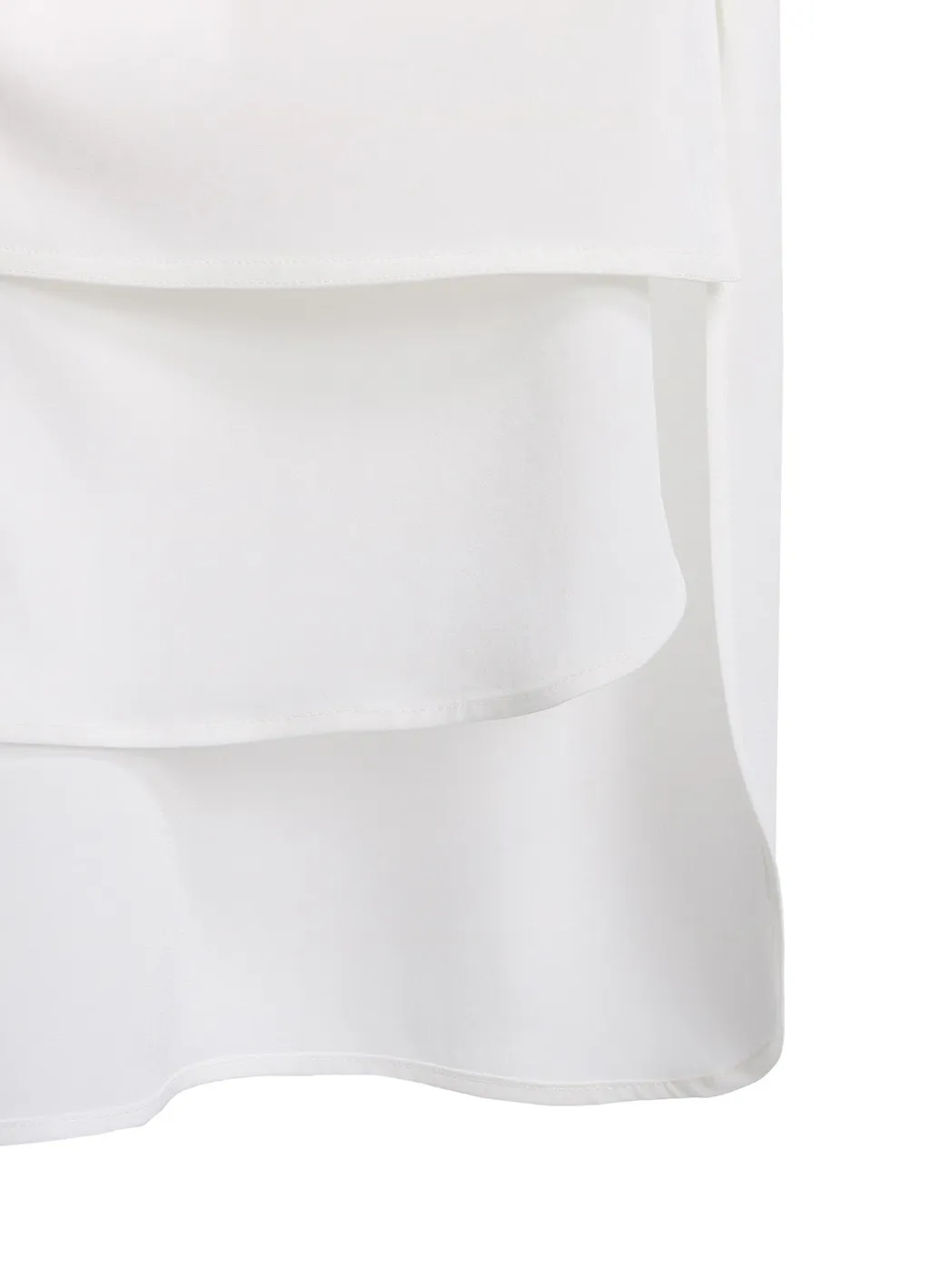 Ta/Pe Crepe De Chine Gathered Layered Shirt