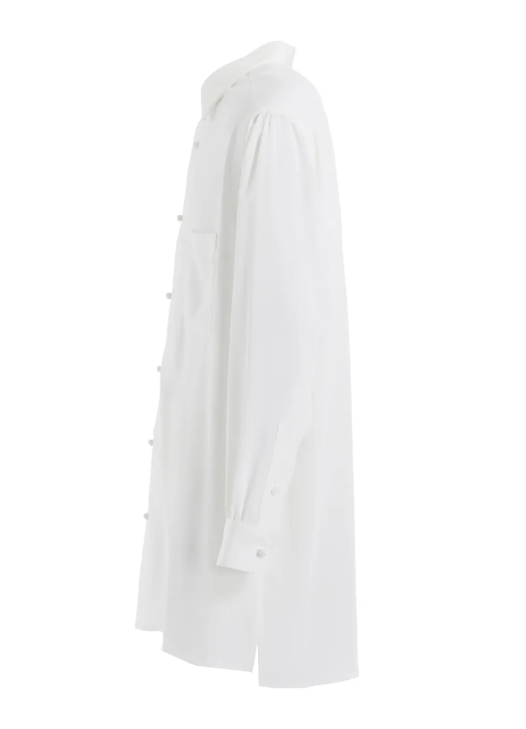 Ta/Pe Crepe De Chine Double Collar Big Shirt