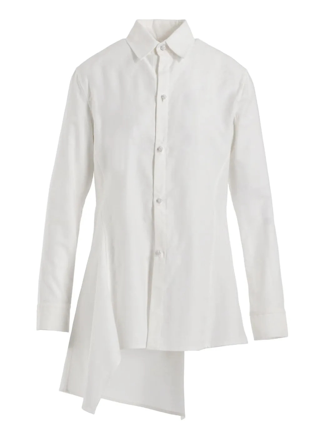 Cotton Twill Long Switched Blouse