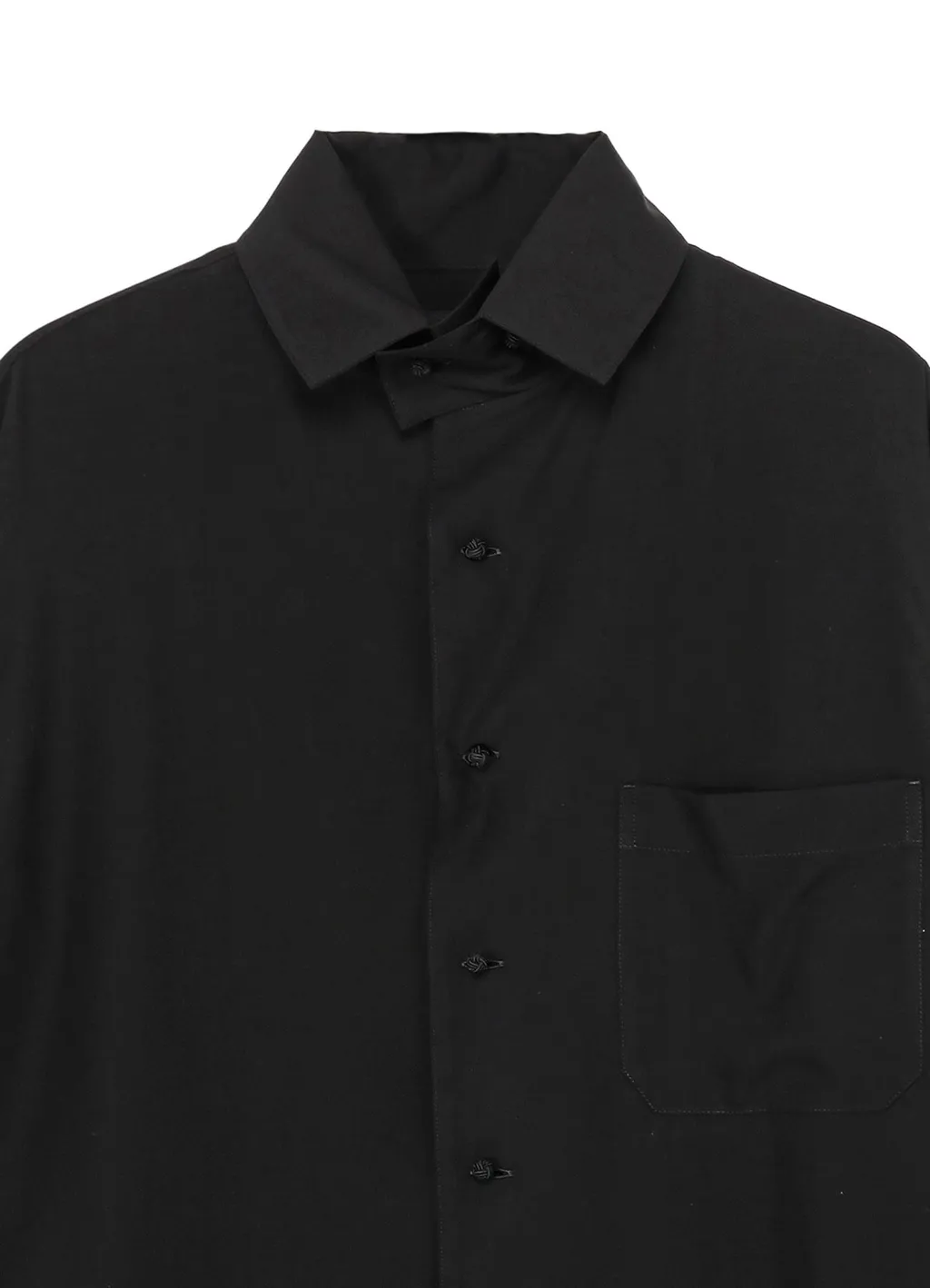 Cellulose Lawn Knot Buttons Shirt