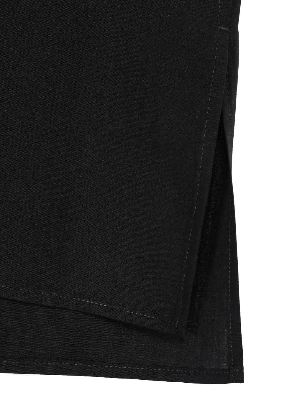 Cellulose Lawn Knot Buttons Open Collar Shirt