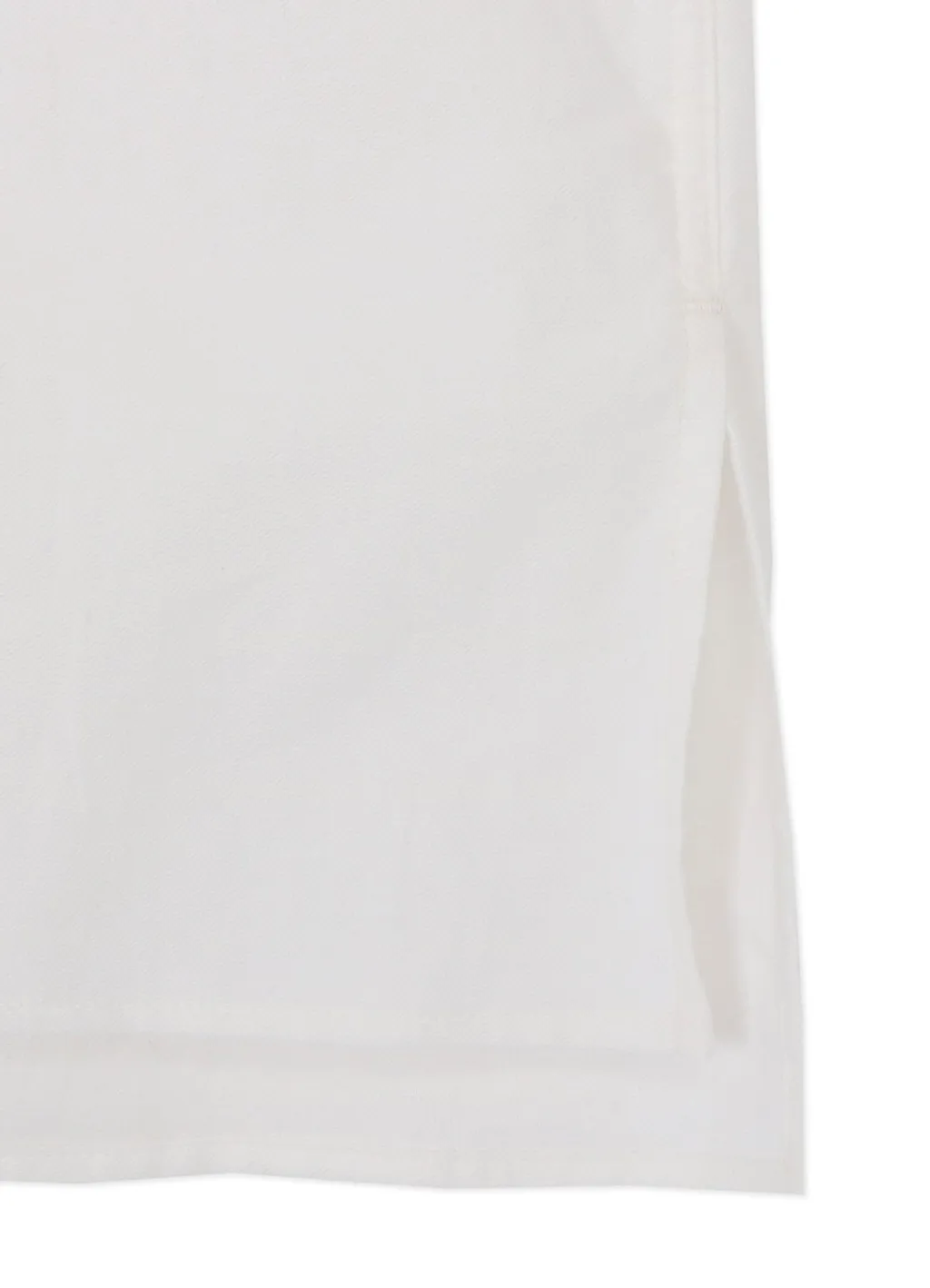 Cotton Twill Front Pleated Detail Shirt