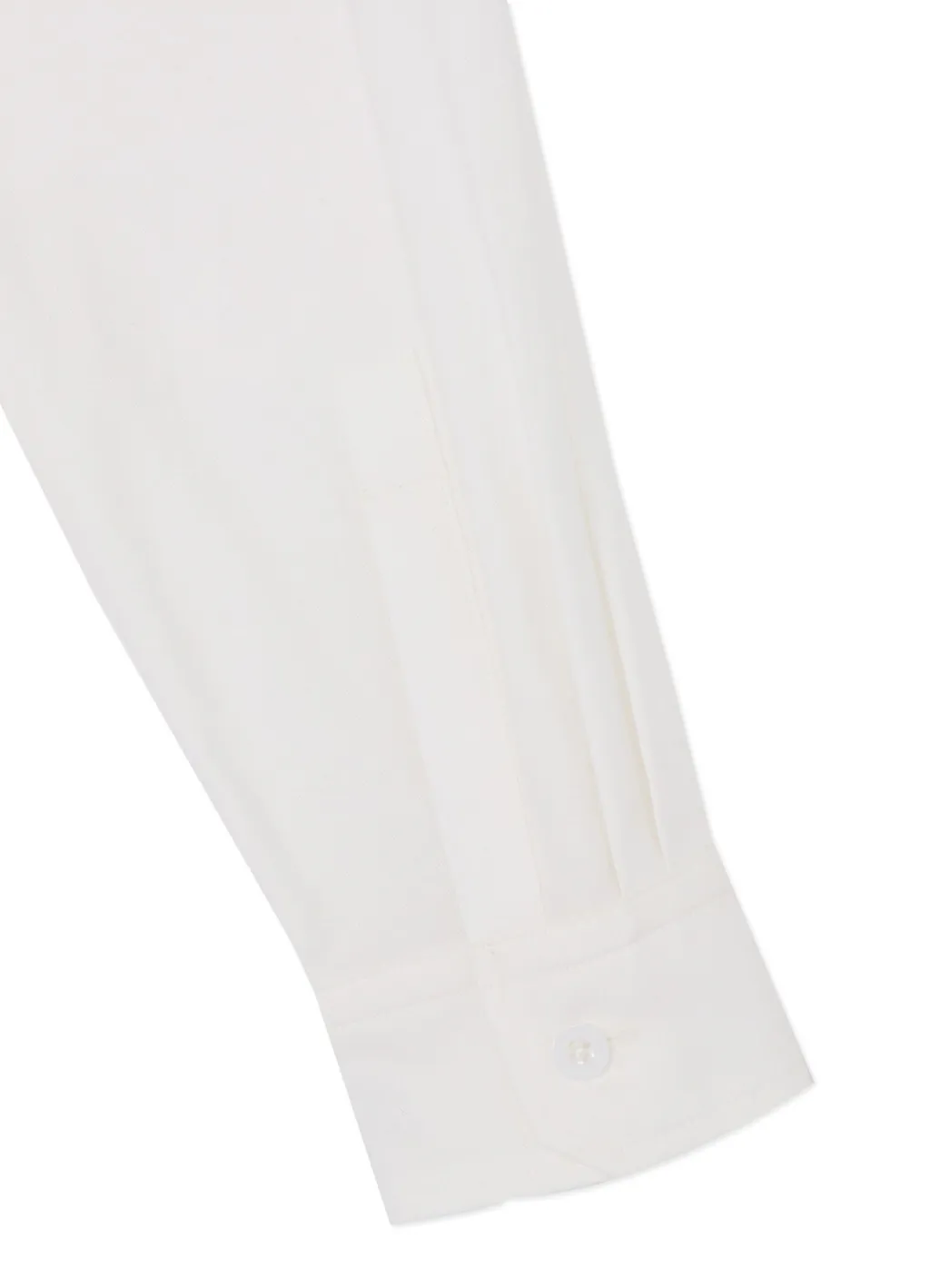 Cotton Twill Front Pleated Detail Shirt