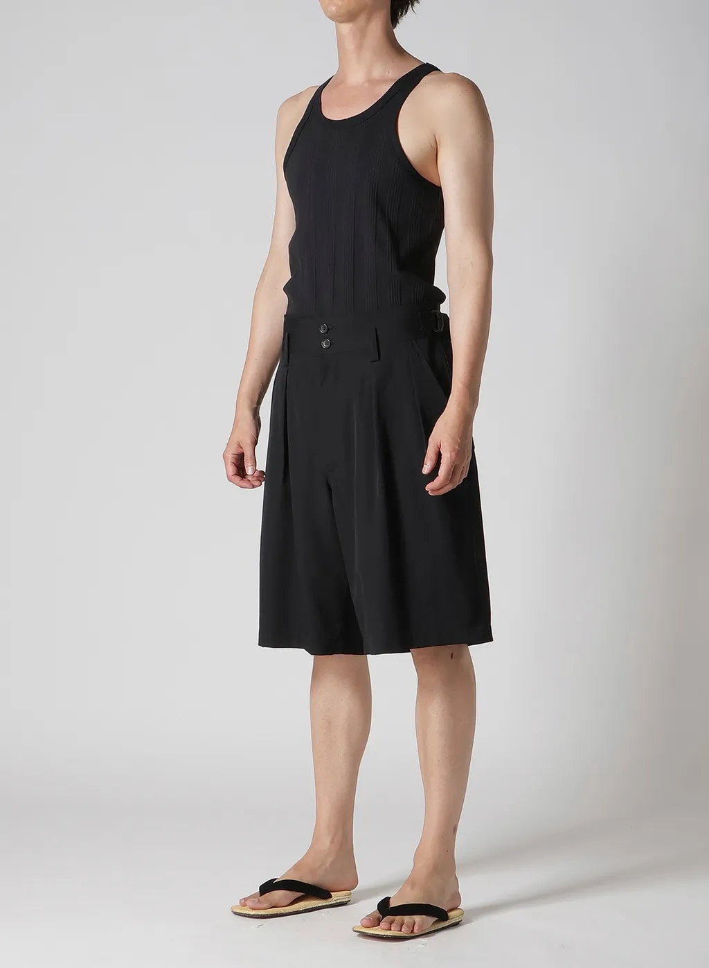 Wool Gabardine Short Pants
