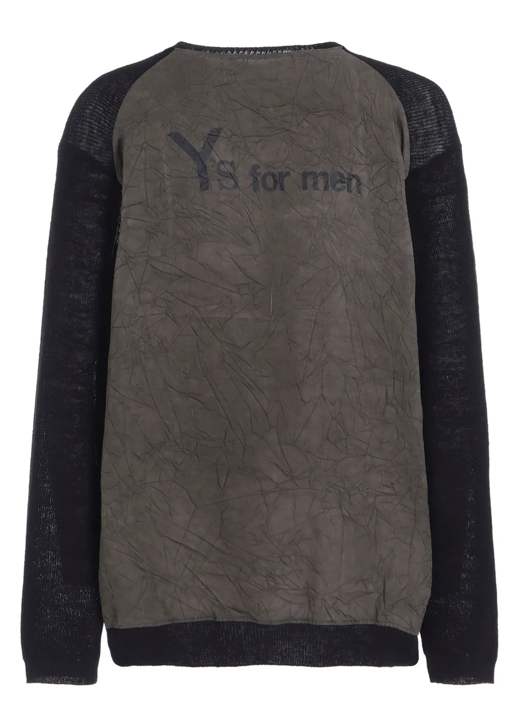 Y's For Men Big Logo Round Neck Pullover