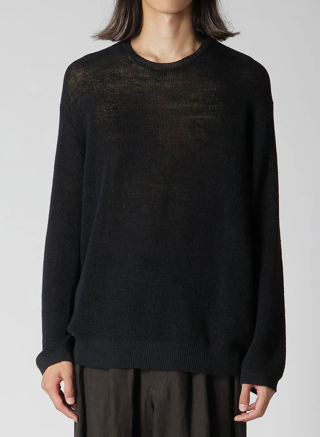 Y's For Men Big Logo Round Neck Pullover