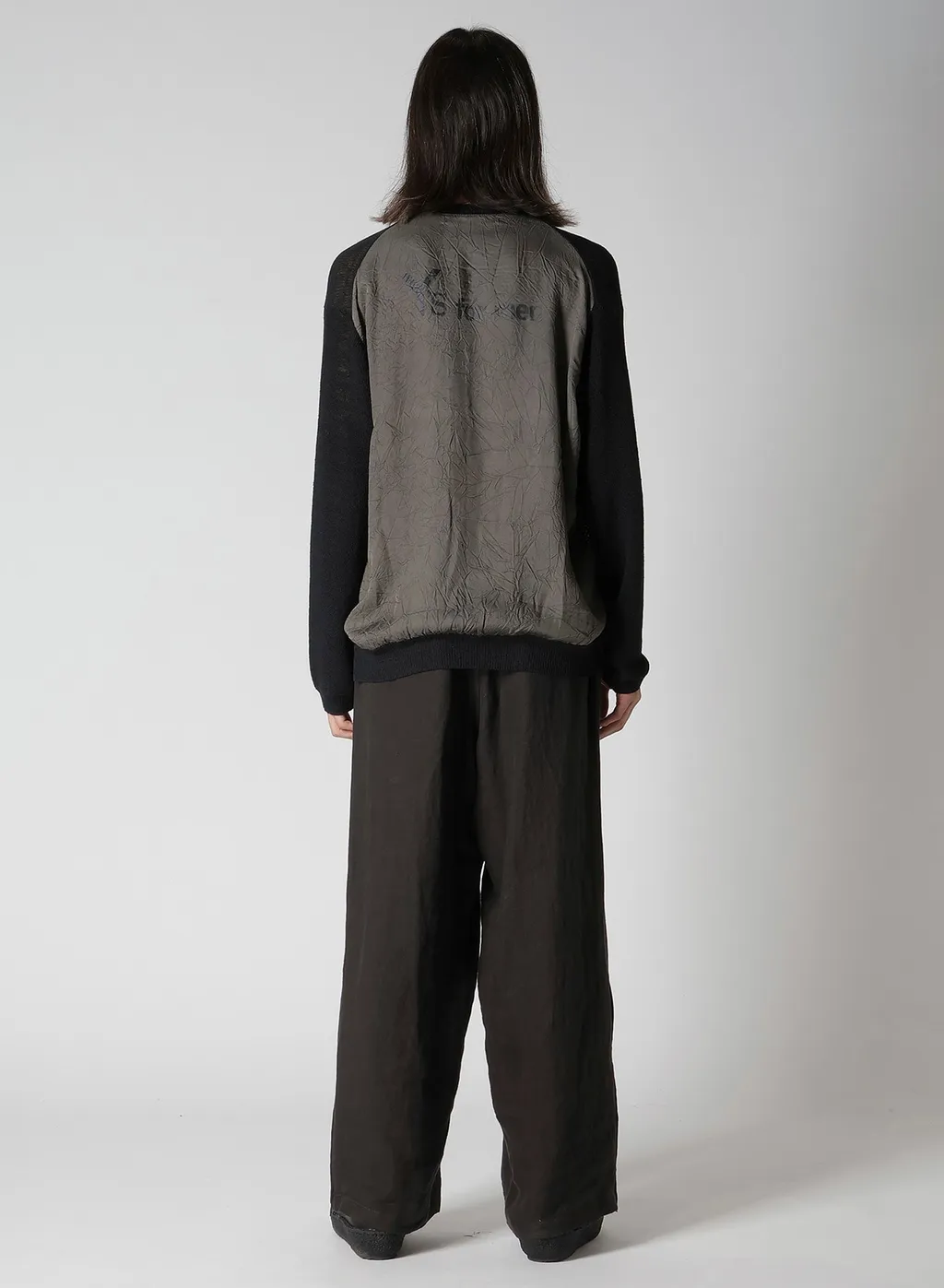 Y's For Men Big Logo Round Neck Pullover