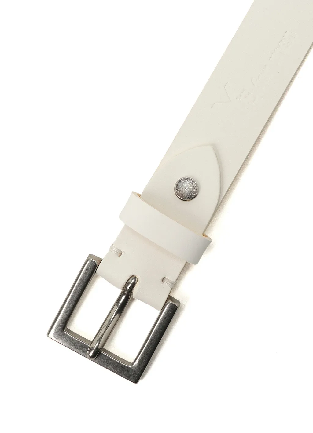 Chromexcel Leather Plain White Belt