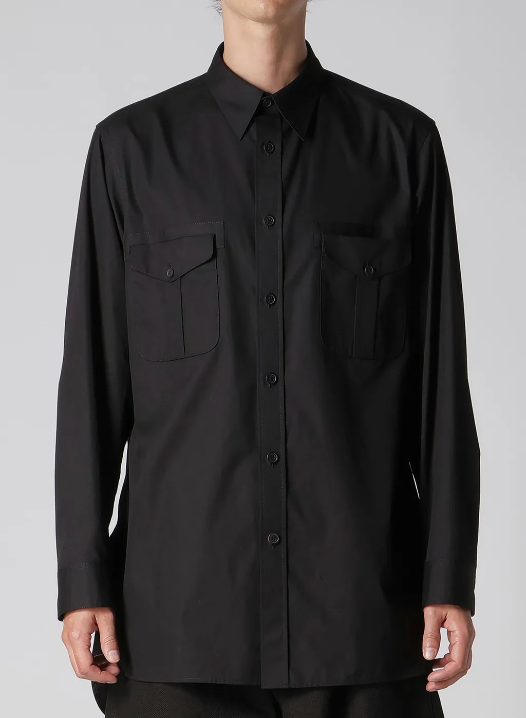 100/2 Broad Shirt With Double Chest Patch Pockets