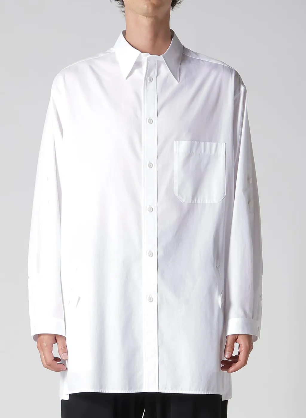 100/2 Broad Shirt With Tab Detail