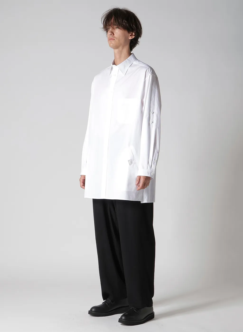 100/2 Broad Shirt With Tab Detail