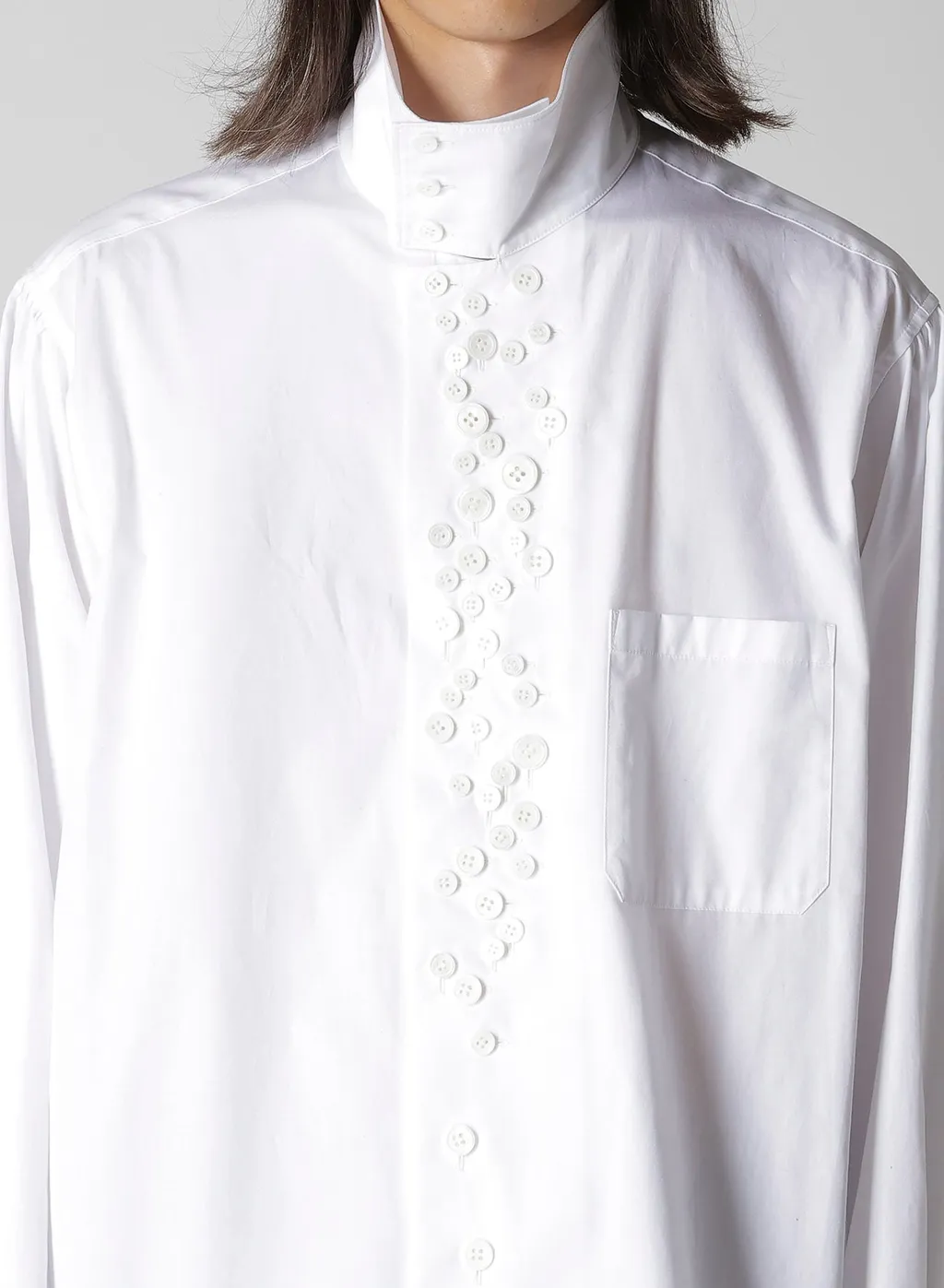 100/2 Broad Long Sleeve Shirt With Many Buttons
