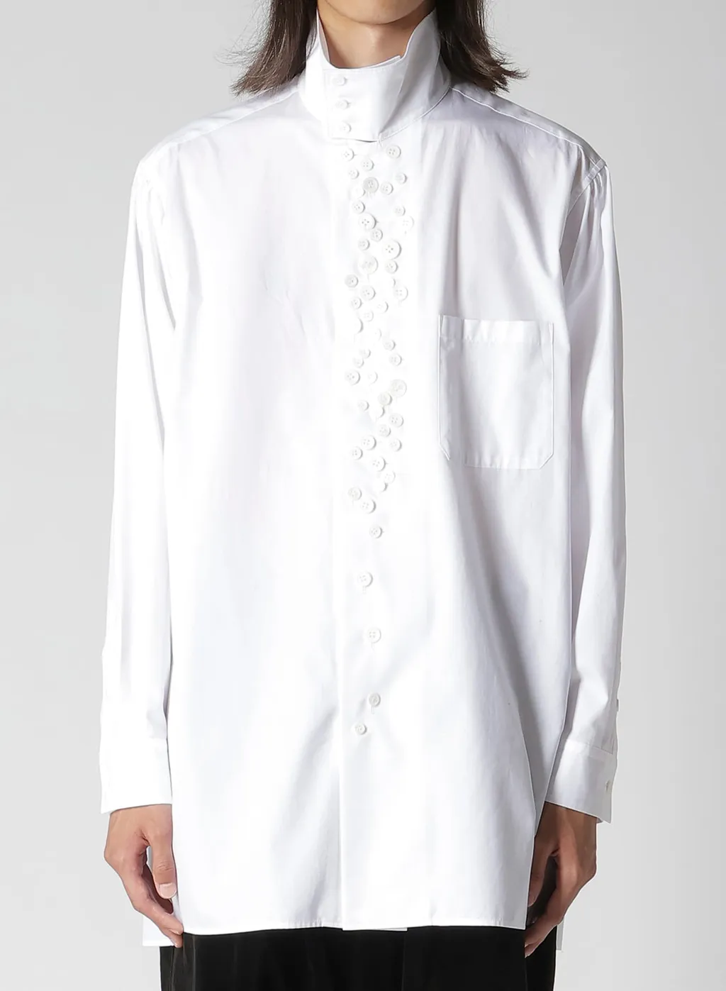 100/2 Broad Long Sleeve Shirt With Many Buttons