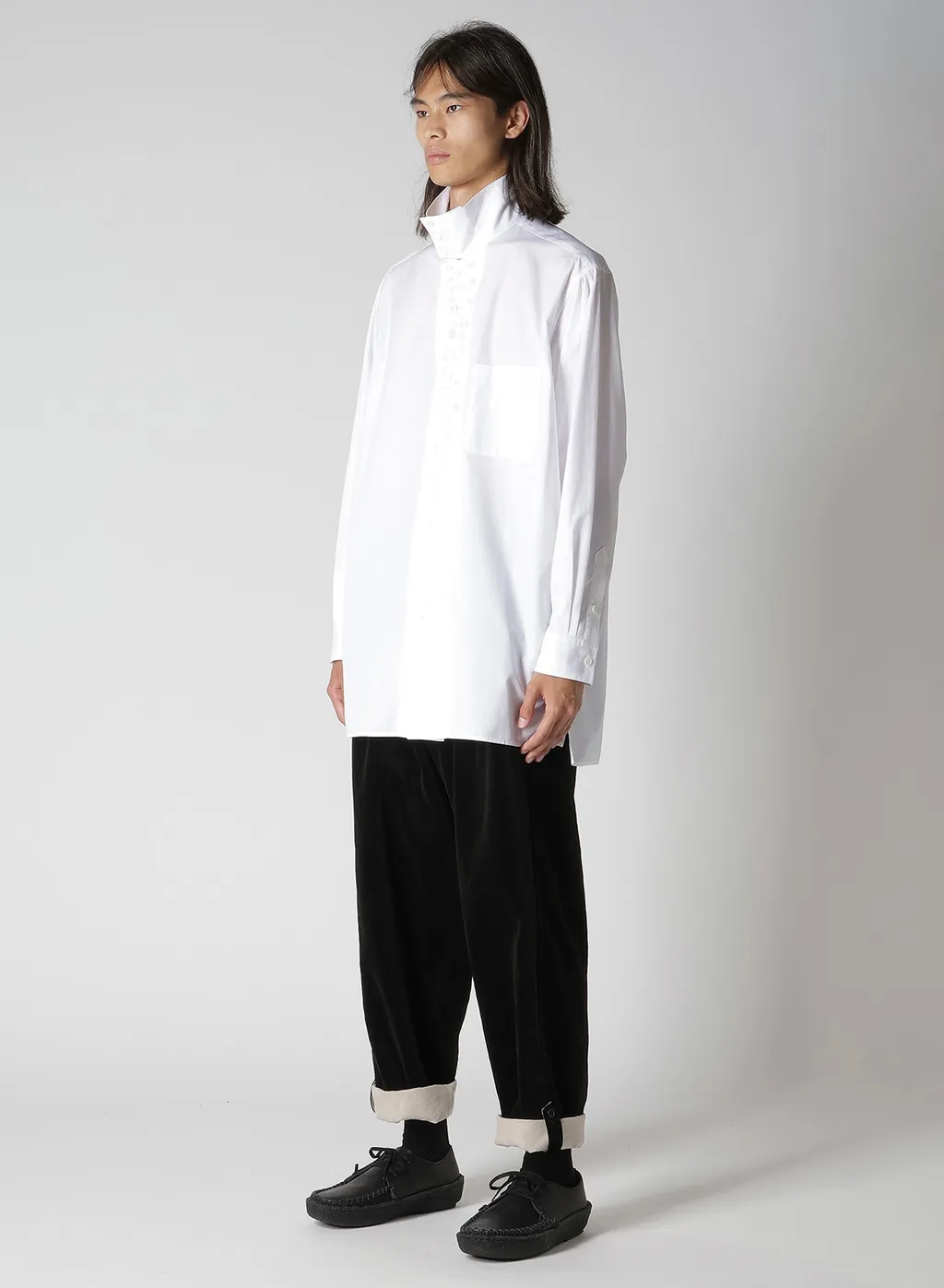 100/2 Broad Long Sleeve Shirt With Many Buttons
