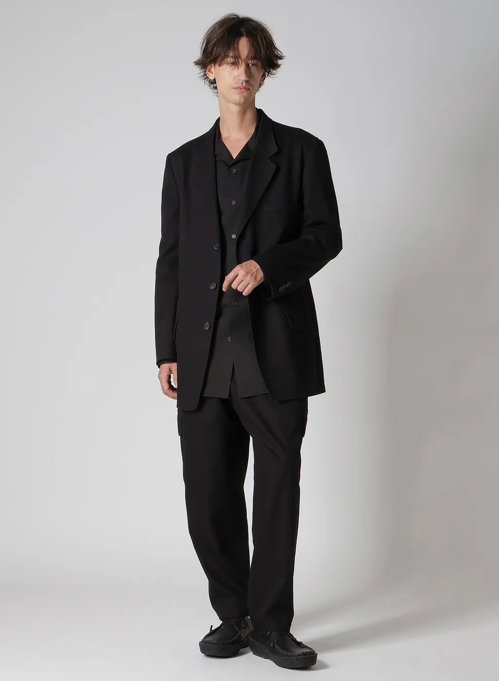 100/2 Broad Open Collar Shirt With Left Chest Pocket