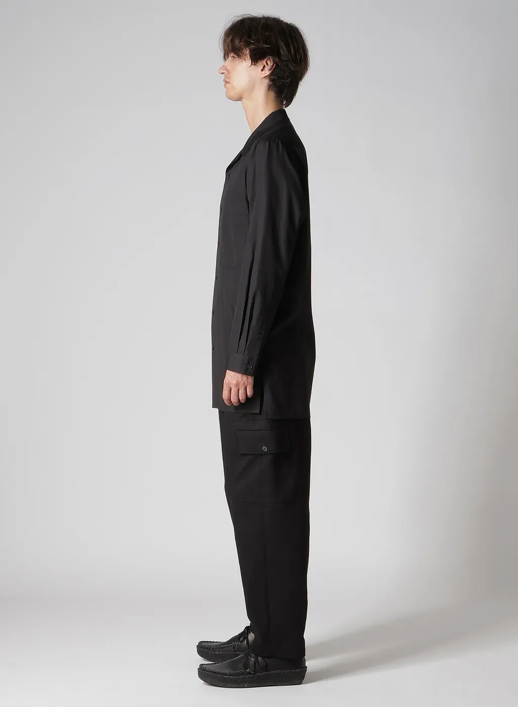 100/2 Broad Open Collar Shirt With Left Chest Pocket
