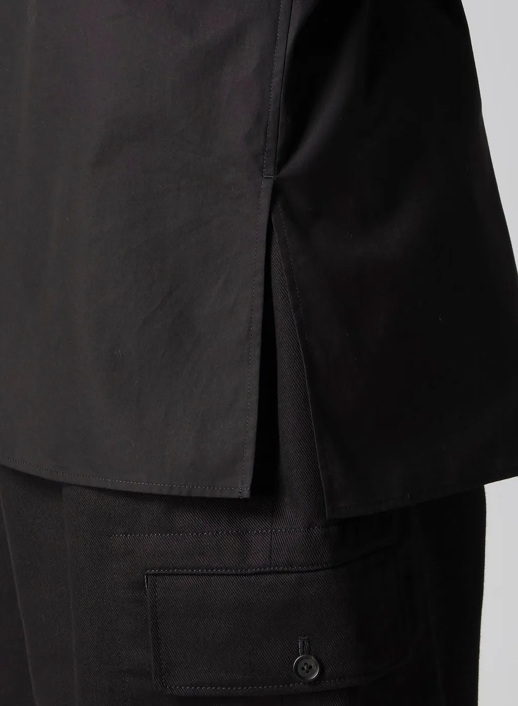100/2 Broad Open Collar Shirt With Left Chest Pocket