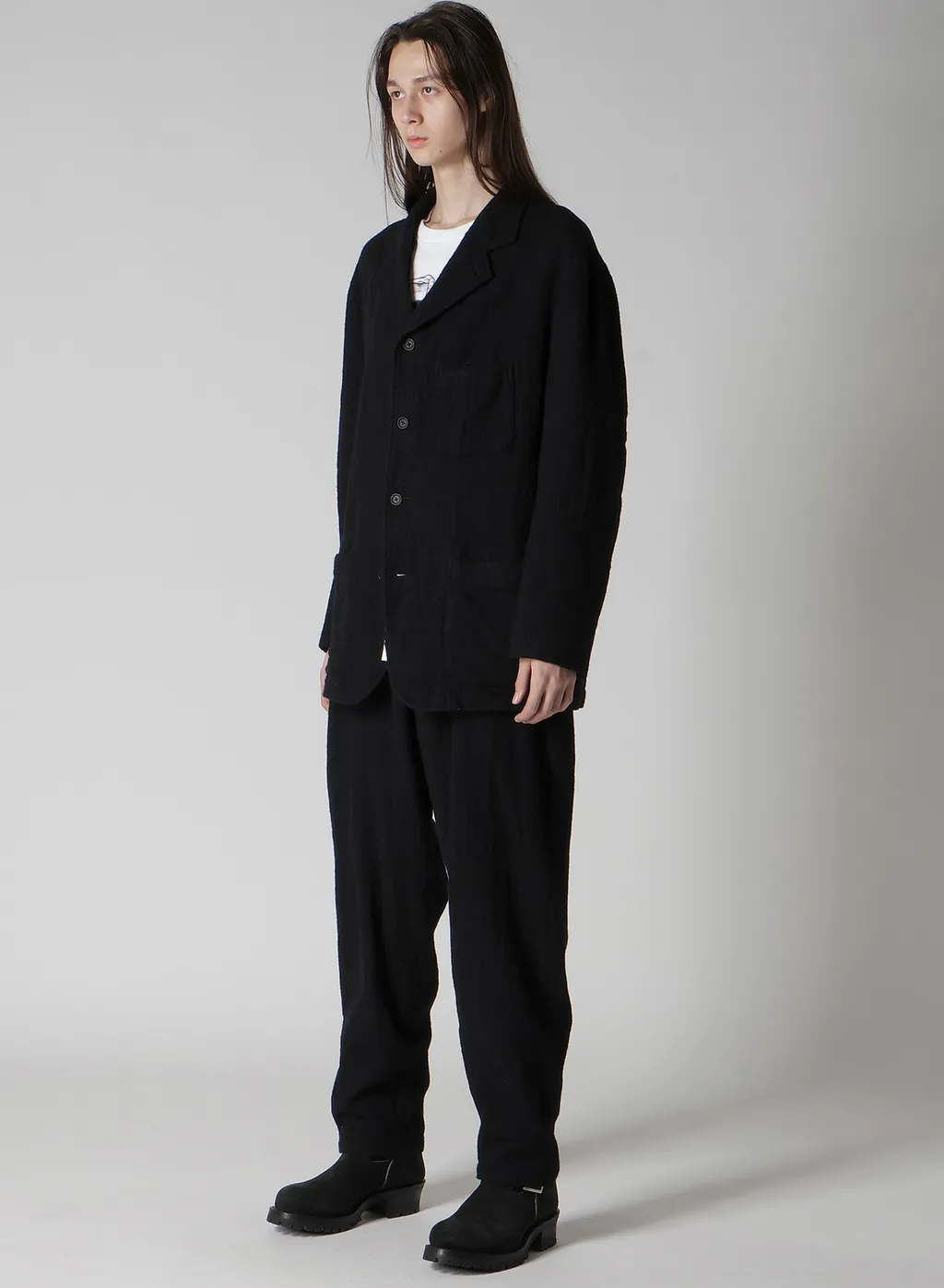 【Y's For Men × Masses】Shrink Serge Fulling Jacket