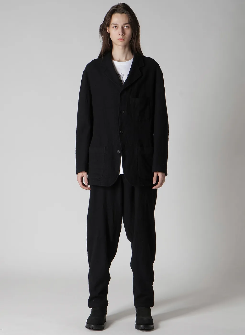 【Y's For Men × Masses】Shrink Serge Fulling Jacket