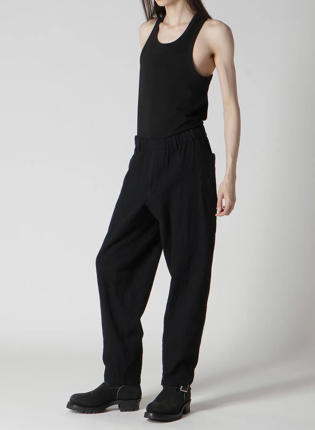 【Y's For Men × Masses】Shrink Serge Waist Elastic Pants