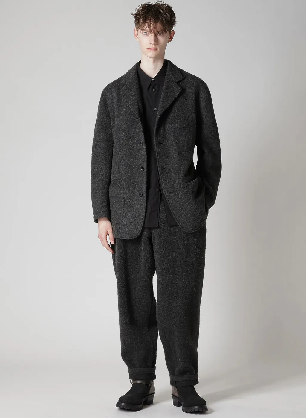 【Y's For Men × Masses】Wool Herringbone Jacket