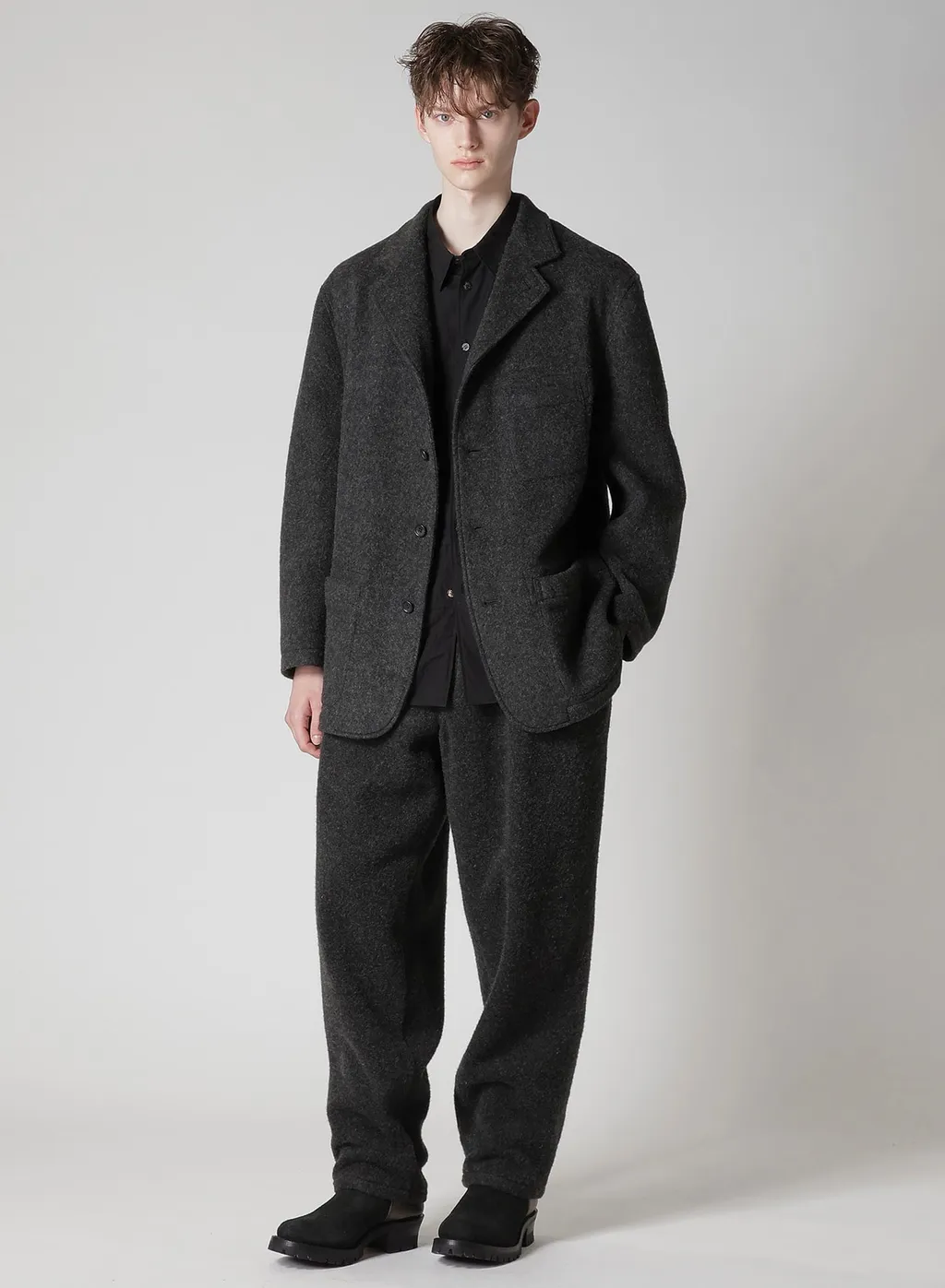 【Y's For Men × Masses】Wool Herringbone Pants