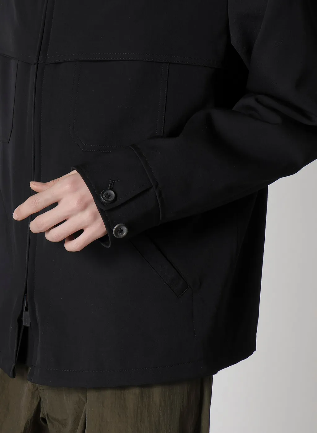 Wool Gabardine Storm Shield Blouson